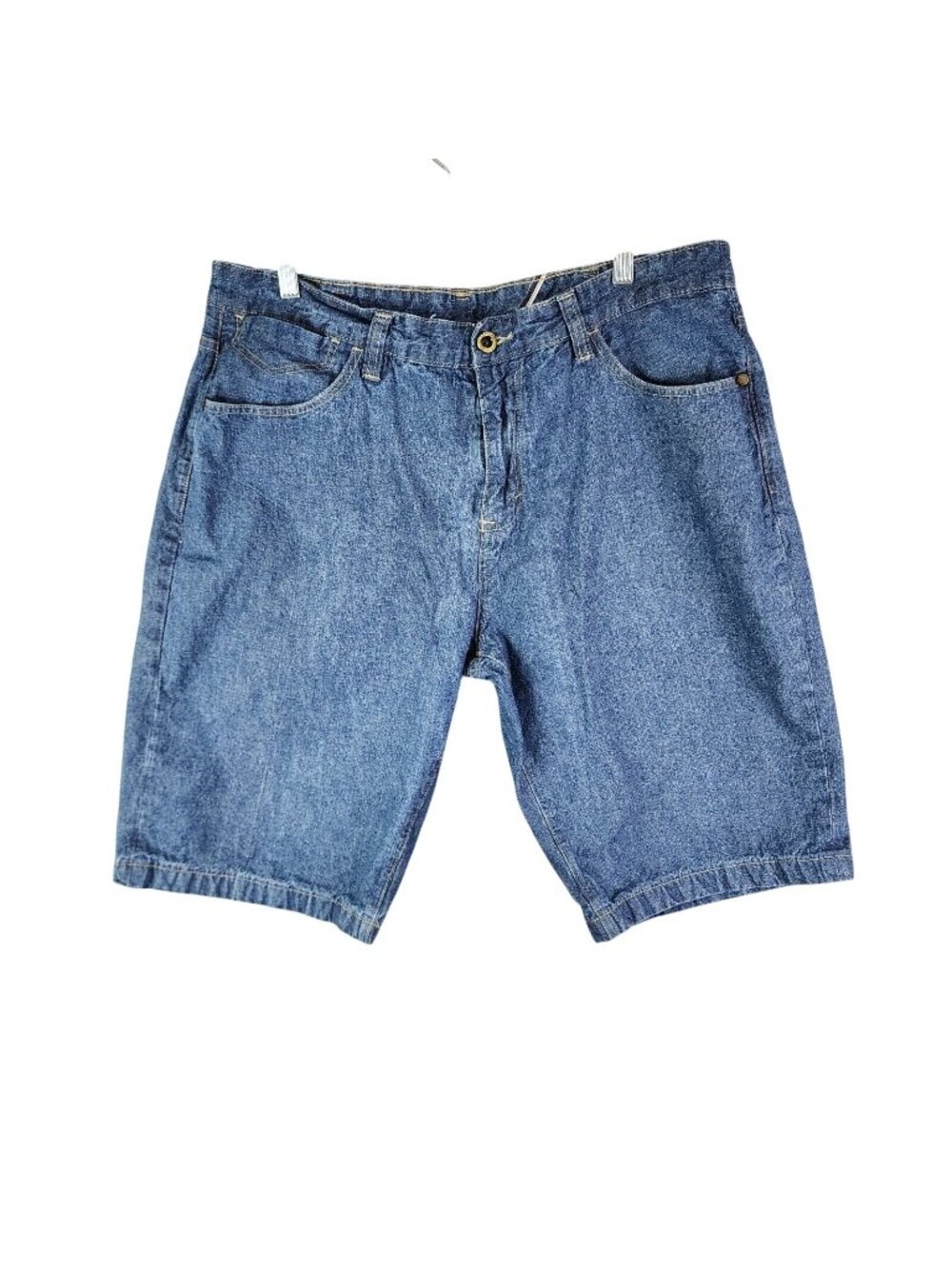 Mens Sean John Blue Denim Shorts 12" inseam Cotton Blend Medium Wash Size 40